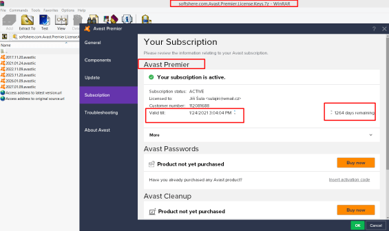 Avast Cleanup Activation Key 2018