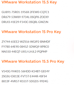 Vmware Workstation Pro Serial Key