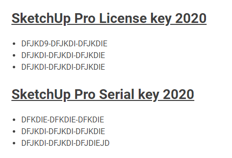 sketchup 2017 license key and authorization number