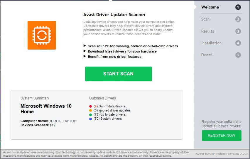 avast driver updater activation key 2019 now