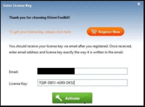 driver toolkit 8.5 licence key and email text file