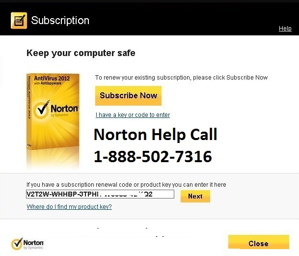 Norton Antivirus Renewal Key 2012