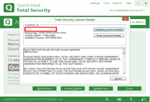 Quick Heal Total Security Serial Key