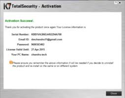 K7 Total Security Activation Key