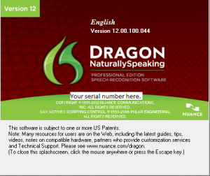 Dragon NaturallySpeaking 12 Serial Number