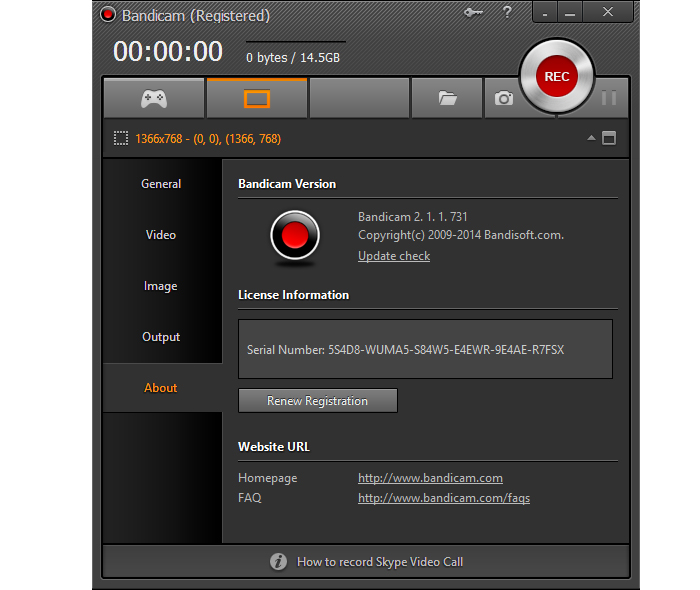 bandicam serial number and email 4.5.2.1602