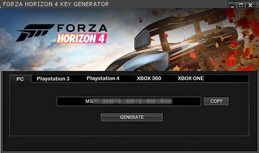 Forza Horizon 4 crack license ky