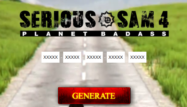Serious Sam 4 Planet Badass License Activation Key generator